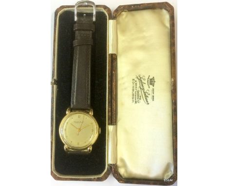 A Gents 18Ct Gold Iwc Wristwatch