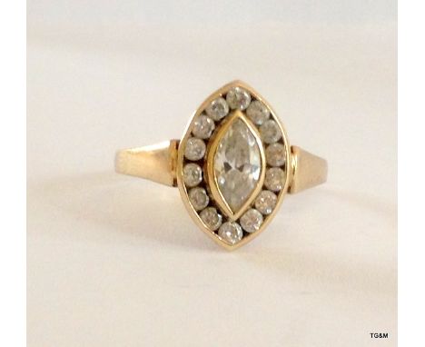 9ct Art Deco Ring Size R