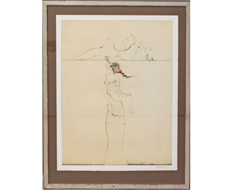 Wunderlich, Paul (1927 Eberswalde- St.-Pierre-de-Vassols 2010) "Salomo II,3". Farboffset/Papier, re. u. mit Bleistift sign. u