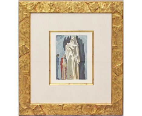 Dalí, Salvador (1904 Figueras 1989) "Les Hérétiques" (10. Gesang: Die Ketzer), aus der Serie "La Divine Comédie" (1960). Farb