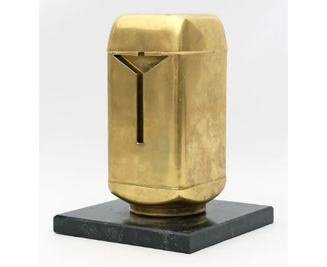 Korniss, Dezsö (1908 Bistritz - Budapest 1984) Stilisierter Kopf. Polierte Bronze. Auf Unterseite sign. und Ex. 4/15. Loser M