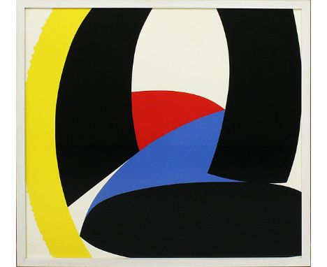 Pfahler, Georg Karl (1926 Emetzheim 2002) Konkrete Komposition. Siebdruck/l. Karton, li. u. mit Bleistift sign. und dat. (19)