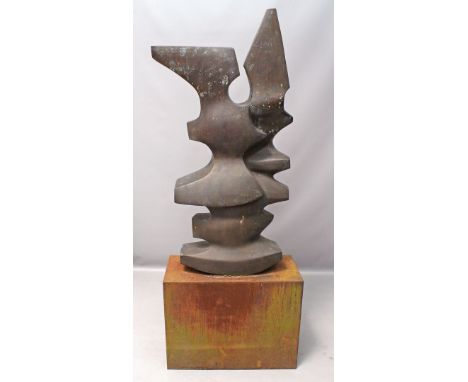 Schumann, Pierre (1917 Heide - Eutin 2011) Großformatige Gartenskulptur "Komposition drei Vögel" (abstrahierte Möwen im Sturm