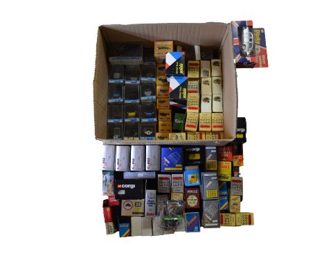 Die-cast model vehicles, ninety-two including Corgi, Lledo, Franklin Mint, Solido and others, boxed