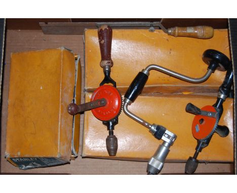 A collection of hand-operated woodwork tools, to include Stanley