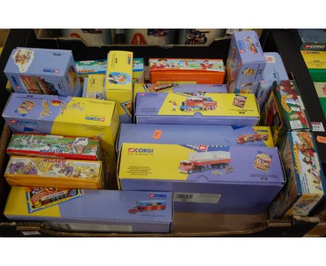 Seventeen various boxed Corgi Classic TV and circus related diecasts, to include Chipperfield's Circus Foden S21 articulated 