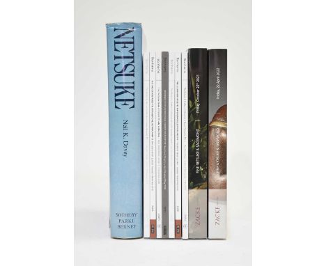 A collection of reference works on NetsukeIncluding NEIL K. DAVEY, Netsuke, Sotheby Parke Bernet 1974; seven various Bonhams 
