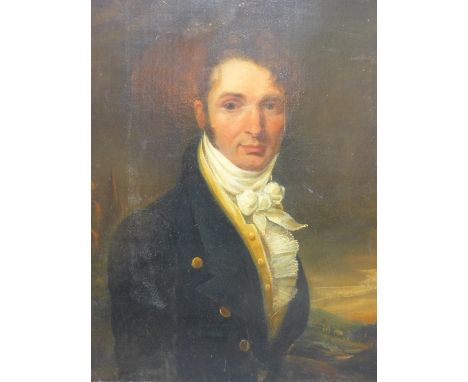 Late 19th Century British school, portrait study of a gentleman, oil on canvas, unsigned, 66cm x 63cm