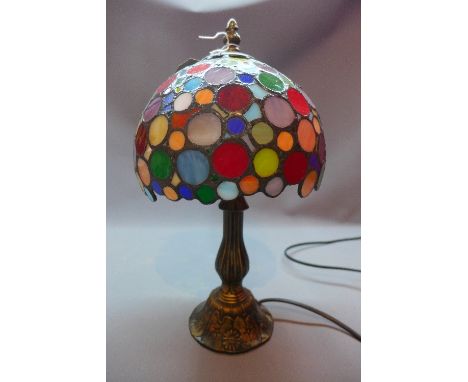 A Tiffany style table lamp. 