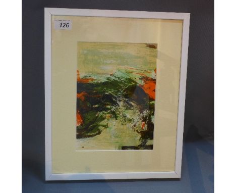 After Zao Wou Ki, Untitled, lithograph 1978, from Poligrafa XV Anos, published by Ediciones Poligrafa, S.A., Barcelona, 25 x 