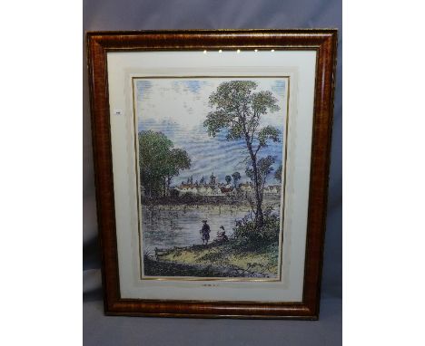 A large print of Marylebone, held within gilt heightened frame