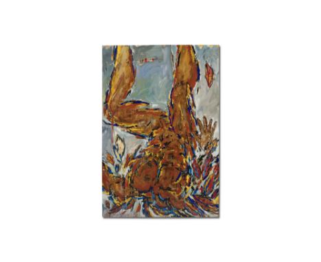 Alain Jullien - Minguez (born 1949)Chute d'Icare  1983-1987 signé et daté 83-87; signé et titré au revershuile sur panneau si