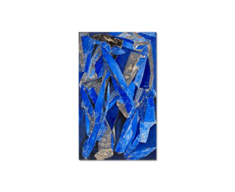 Jean-François Migno (born 1955)Sans titre 1988 signé et daté 88 au revershuile et collage de papier sur panneausigned and dat