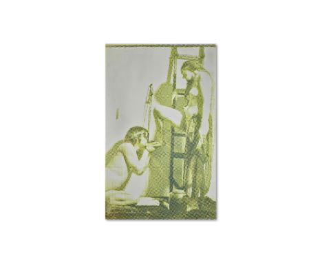 Alain Jacquet (1939-2008)L'Echelle  1969 encre sérigraphique sur toilesilkscreen on canvas162 x 102.5 cm.63 3/4 x 40 3/16 in.