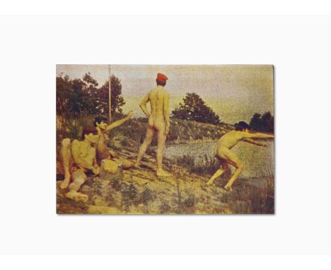 Alain Jacquet (1939-2008)Thomas Eackin's swimming hole  1966/68 signé et daté 1966/68 au reversencre sérigraphique sur isorel