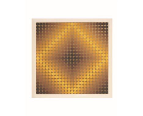 VICTOR  VASARELY (1906-1997)Dia-Or  signé, numéroté 101/ 200 avec le cachet Denise René Editeurserigraphie sur papiersigned, 