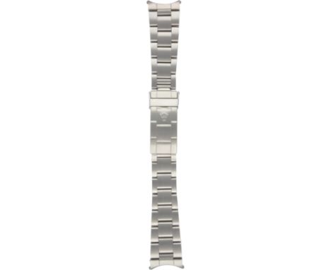 A STAINLESS STEEL 20MM ROLEX OYSTER BRACELET CIRCA 1980s to 1990s  Numbered H 93150 with 593 end links, 12 links in total exc