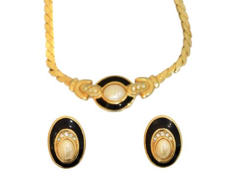 A suite of Christian Dior costume jewellery, A suite of Christian Dior costume jewellery, comprising a necklace and earrings,