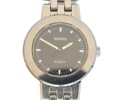 A stainless steel Rado Diastar quartz wristwatch,  A stainless steel Rado Diastar quartz wristwatch, ref. 5193, the signed bl