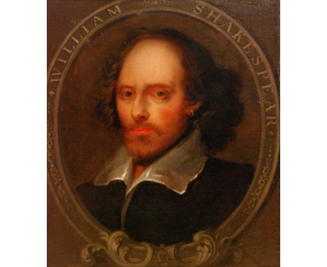 AFTER JOHN TAYLOR - Portrait of William Shakespear (sic), oil on canvas, framed, 56.5cm x 46cmThis is a late 18th/early 19th 