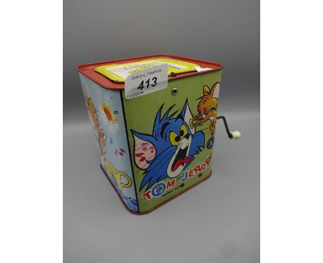 VINTAGE TOM AND JERRY MUSIC BOX BURBANK TOYS IN WORKING ORDER