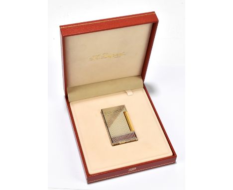 DUPONT PARIS; a silver plated cigarette lighter, in original box and outer box.Additional InformationPLEASE NOTE; as this lig