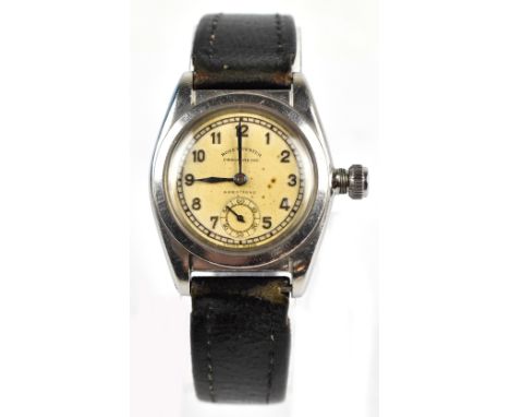 ROLEX; a 1930s stainless steel gentleman’s Oyster Chronometer wristwatch, the circular dial set with Arabic numerals and subs