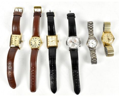 ROTARY; three gentleman's wristwatches, a vintage Bassin and two others (6).Additional InformationNone are working, the Bassi