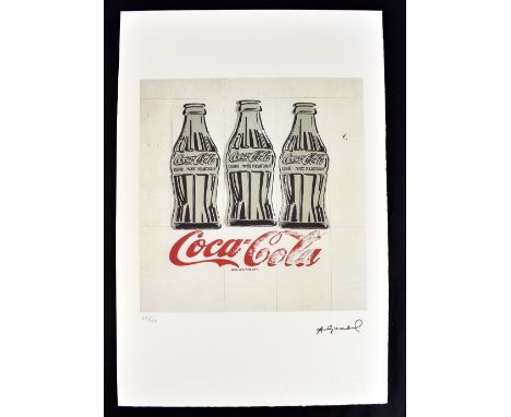       AFTER ANDY WARHOL; lithograph on wove Arches paper with deckled edges, ‘Coca-Cola’ (c. 1980s), printed signature to sto