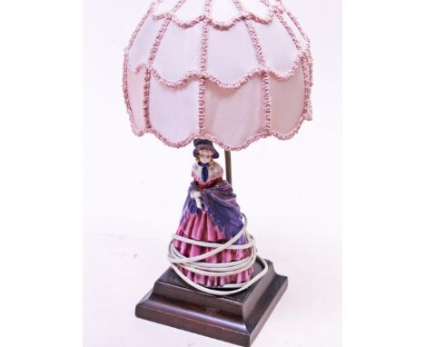 A Royal Doulton figure lamp base, height 45cm. Condition - good, no damage, general wear only.