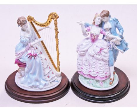 Two Royal Worcester figures on wooden bases. Condition - very good, no damage/restoration, little/no wear.