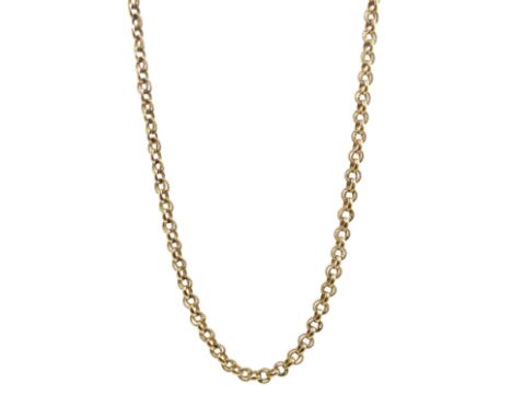 9ct gold chain link necklace hallmarked, approx 8.6gm Condition Report Length = 49cm 