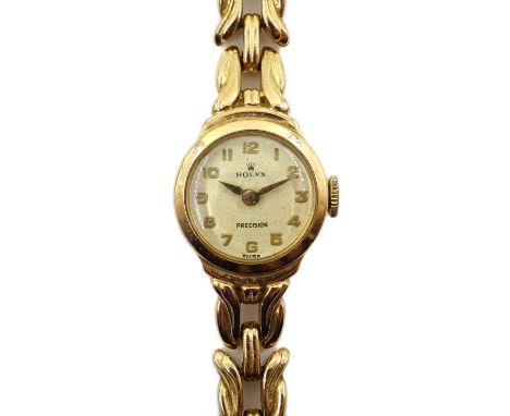 Rolex Precision 9ct gold ladies manual wind wristwatch, Chester 1959, with additional links, boxed Condition Report Approx 18