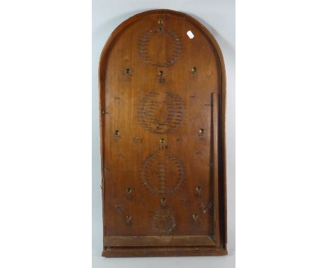 A Vintage Wooden Bagatelle Game 