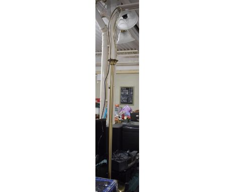 A Modern Metal Two Branch Standard Lamp 
