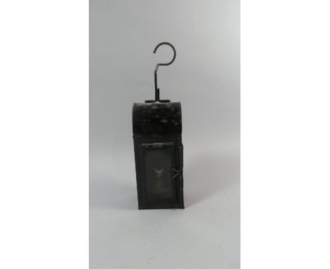 A British Rail (Midland) Tinplate Lamp, 21cm high 