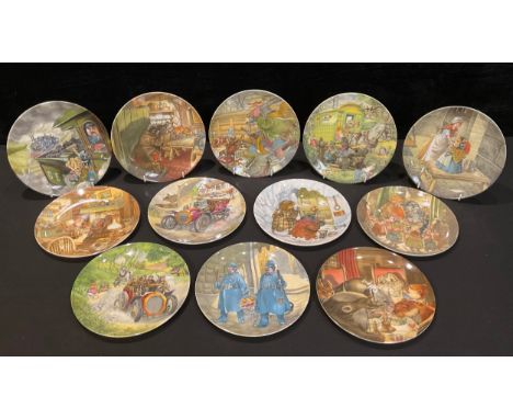 A set of twelve Wedgwood collector's plates, The Wind In The Willows, designed by Eric Kincaid, 20cm diameter, printed marks 
