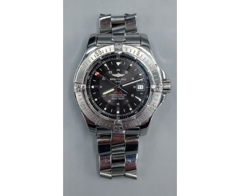 A Breitling Colt Chronometre Automatic stainless steel cased Gentlemans wristwatch with travel case 