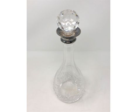 A good quality silver mounted decanter 