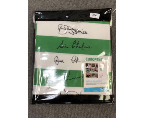 An authentic signed football shirt - Celtic European Cup winners 1967, signed by Billy Mcneill, Tommy Gemmell, Stevie Chalmer