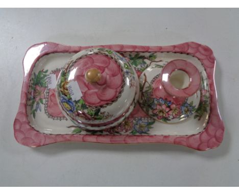 A three piece Maling Azalea trinket set 