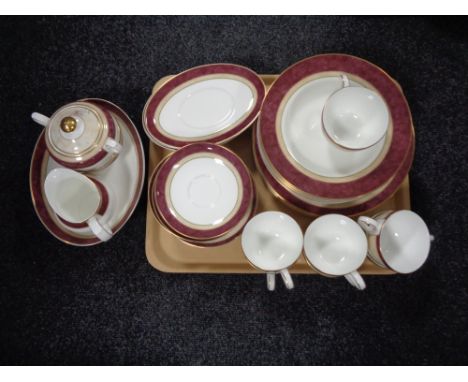 A 42 piece Royal Doulton Rosewood tea and dinner service 