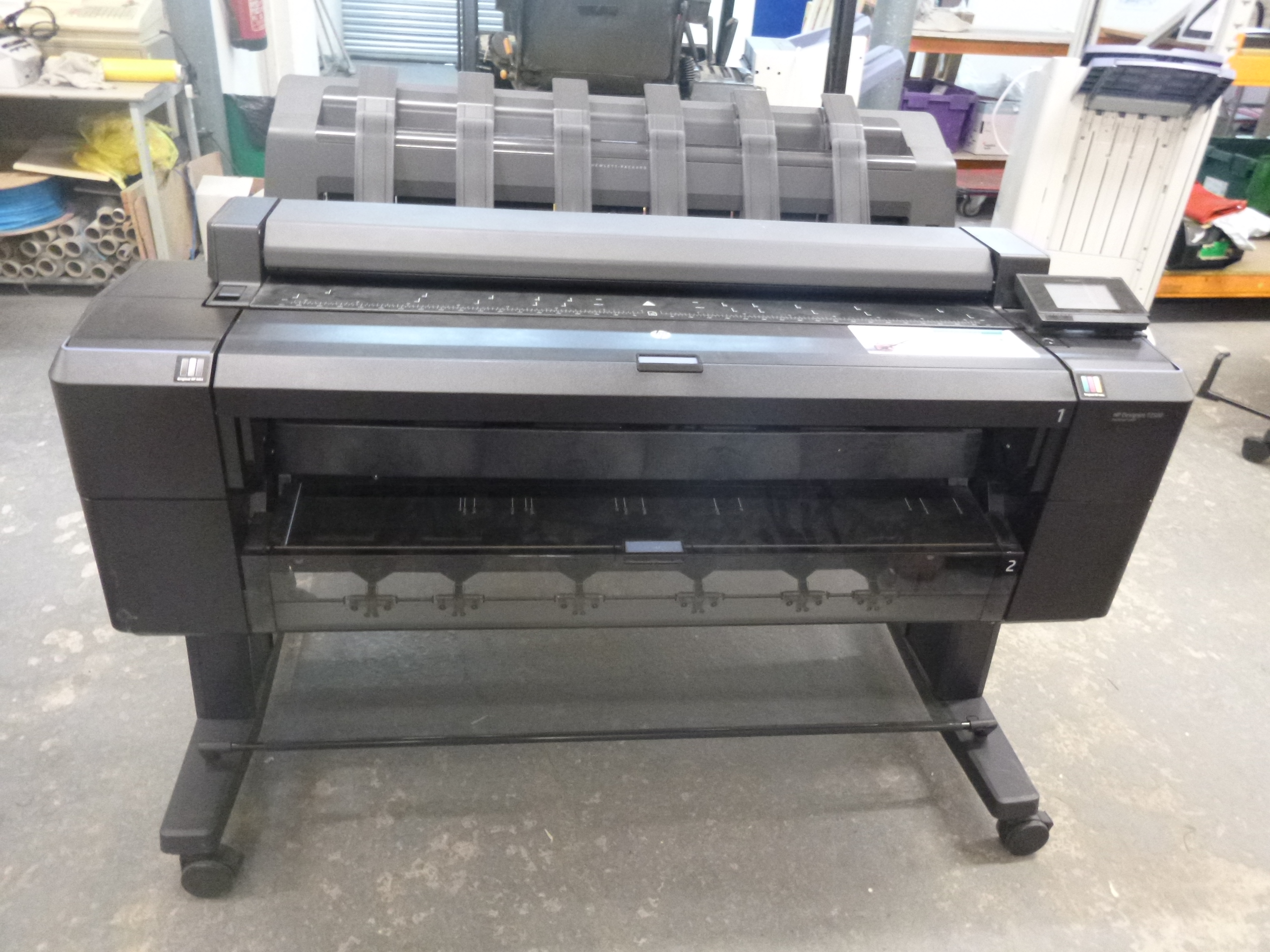 HP DESIGNJET T2500 WIDE FORMAT PRINTER/PLOTTER. WITH TEST PRINT
