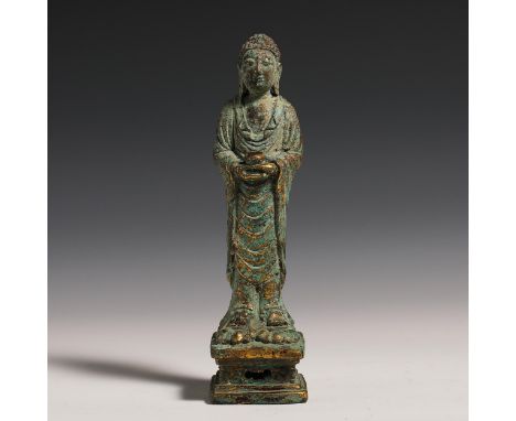 Khitan Buddha Statue. Provenance:Important Family Collection. Condition reports and additional photographs are provided by re