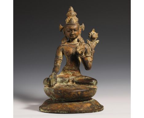 9th Century Pala Buddha Statue. Provenance:Important Family Collection. Condition reports and additional photographs are prov