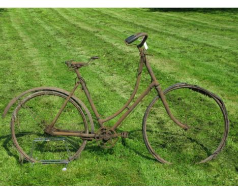 *Restoration Projects. A New Hudson Bicycle Co., Ltd., lady's loop frame bicycle dating from circa 1908,  having delightful u