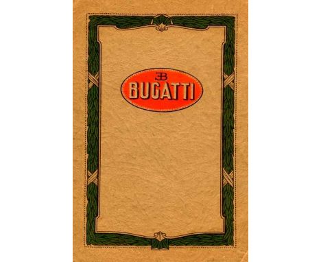 1929 Bugatti Touring & Sporting Models, to include Grand Prix models. 12pp,  large 8vo. Starting on page 3 with a photo/image