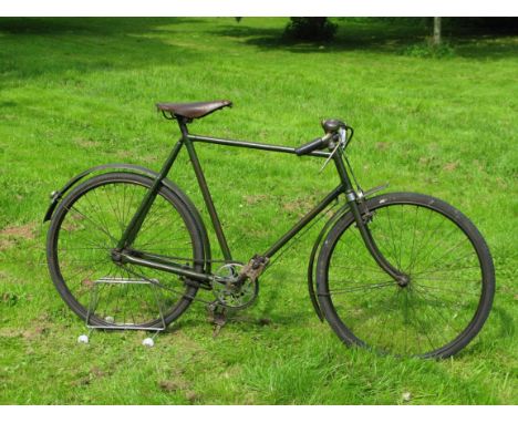 *c1910 Coventry Eagle Co., Semi-Path-Racer. Retaining what appears to be its original forest-green enamel finish with its red
