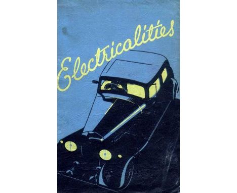 *Paper Ephemera. A binder containing 34 miscellaneous motoring ephemera, menu, music, Doghouse Club, set of 40 data sheets, R