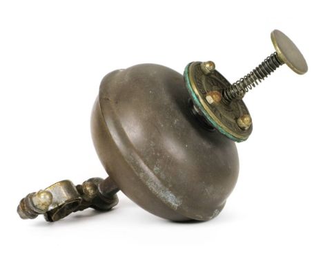 *Floorboard Bell by The Velvetone Bell Co., New York.  In working order with a sprung plunger and mounting bracket  (1)